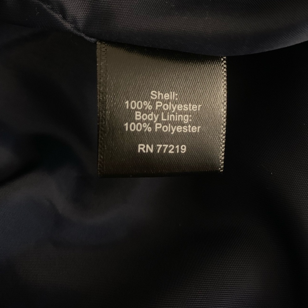 Joseph Abboud Navy Puffer Vest XXL Water Repellent Outdoor Ready Like New - Picture 14 of 16